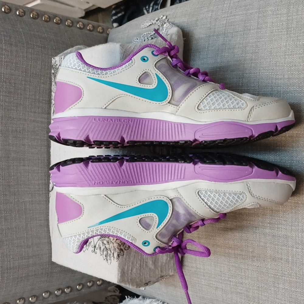 Nike Purple and Teal Sneakers Size 7 - Picture 6 of 13